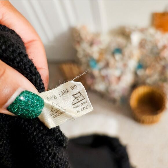 Vintage Ferretti Studio Stylish Fringe Detail Long Sleeve Sweater - Picture 7 of 14